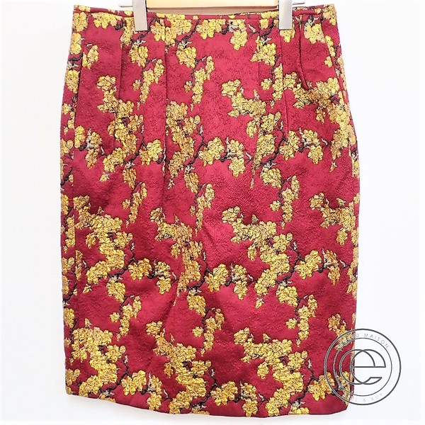ドリスヴァンノッテンのジャガード ふくれ織 ゴールド 花柄　スカートの買取実績です。