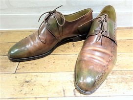 ベルルッティのブラウン×グリーン　グラデーション　レザーシューズの買取実績です。