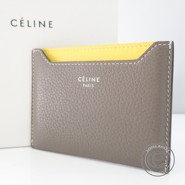 セリーヌのバイカラーレザーカードケース買取ました。セリーヌの買取