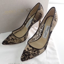 ジミーチュウ ROMY 100 LACE レース ポインテッドトゥパンプス 買取実績です。