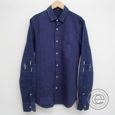 デンハムのILAND BORO SHIRT SIBW USED加工長袖シャツを洋服買取の銀座本店で買取致しました。状態は通常使用感があるお品物です。