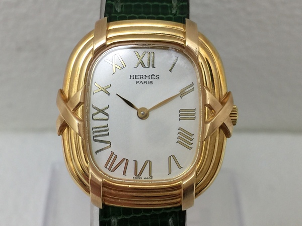 エルメスのk18 ピンクゴールド フォーブル　時計の買取実績です。