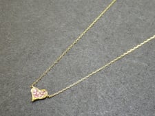 アーカーのK18 0.12ct ピンクサファイア ペタルオブラブ ネックレス（通常使用感）をエコスタイル銀座本店にて買取しました。状態は通常使用感のあるお品物です。