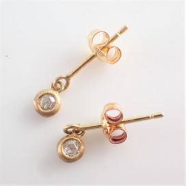 ハムのK18YG ダイヤ0.05ct ピアスの買取実績です。