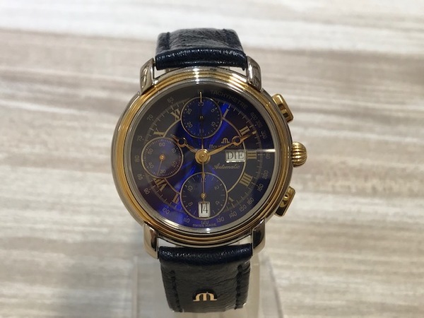 モーリスラクロアのシルバー×ゴールド 青文字盤 67413 マスターピース 腕時計の買取実績です。