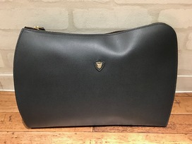 シャンボールセリエのグレー　レザー　クラッチバッグの買取実績です。