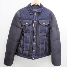 ディースクエアード 18AW S74AM0813 デニム×レザー切替 ダウンジャケット 買取実績です。