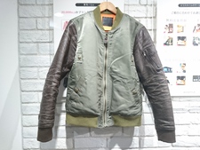 バックラッシュの14AW 1402-01 ナイロン+バングラディッシュバッファロー MA-1を買取しました。新宿伊勢丹から徒歩30秒、新宿三丁目店です。状態は通常ご使用感のお品物になります。