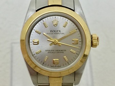 ロレックス オイスターパーペチュアル Ref.76183 SS×YGコンビ 自動巻き時計 買取実績です。
