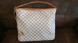 ルイヴィトンのルイヴィトン（LOUIS VUITTON）ダミエ アズール ディライトフルMM ワンショルダーバッグ ローズバレリーヌN41607の買取実績です。