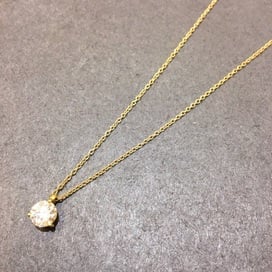 ポンテヴェキオのK18 0.73ct 1ポイント ダイヤモンドネックレスの買取実績です。