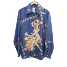 ヨウジヤマモトの02AW Western Pin Up Girl Zip Shirt(通常使用感)を買取致しました。宅配買取ならへ。状態は通常使用感のあるお品物でございます。