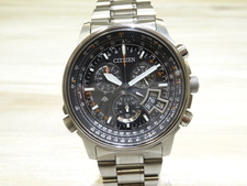 シチズンのプロマスター ダイレクトフライト 腕時計をブランド時計買取の銀座本店で買取致しました。状態は通常使用感があるお品物です。