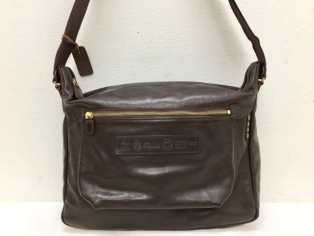 Felisiフェリージ 9362 ショルダーバッグ ダークブラウン オールレザー
