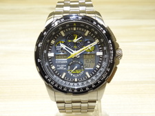 シチズンのJY8058-50L PROMASTER SKY U680 ブルーエンジェルスモデル エコドライブ電波 腕時計をブランド時計買取の銀座本店で買取致しました。状態は通常使用感があるお品物です。