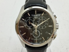 ティソ T035617A  型押しレザーベルト  クロノグラフ  クオーツ時計 買取実績です。