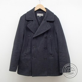 マーガレットハウエルの黒　ウールPコート　メンズの買取実績です。