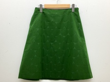 浜松鴨江店にて、ミナペルホネンのグリーンのringスカートを買取しました。状態は通常使用感があるお品物です。