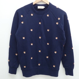 メゾンキツネの18SS SWEAT SHIRT TRICOLOR FOX EMBROIDERY フォックスヘッド刺繍 クルーネック ラグランスリーブ スウェットの買取実績です。