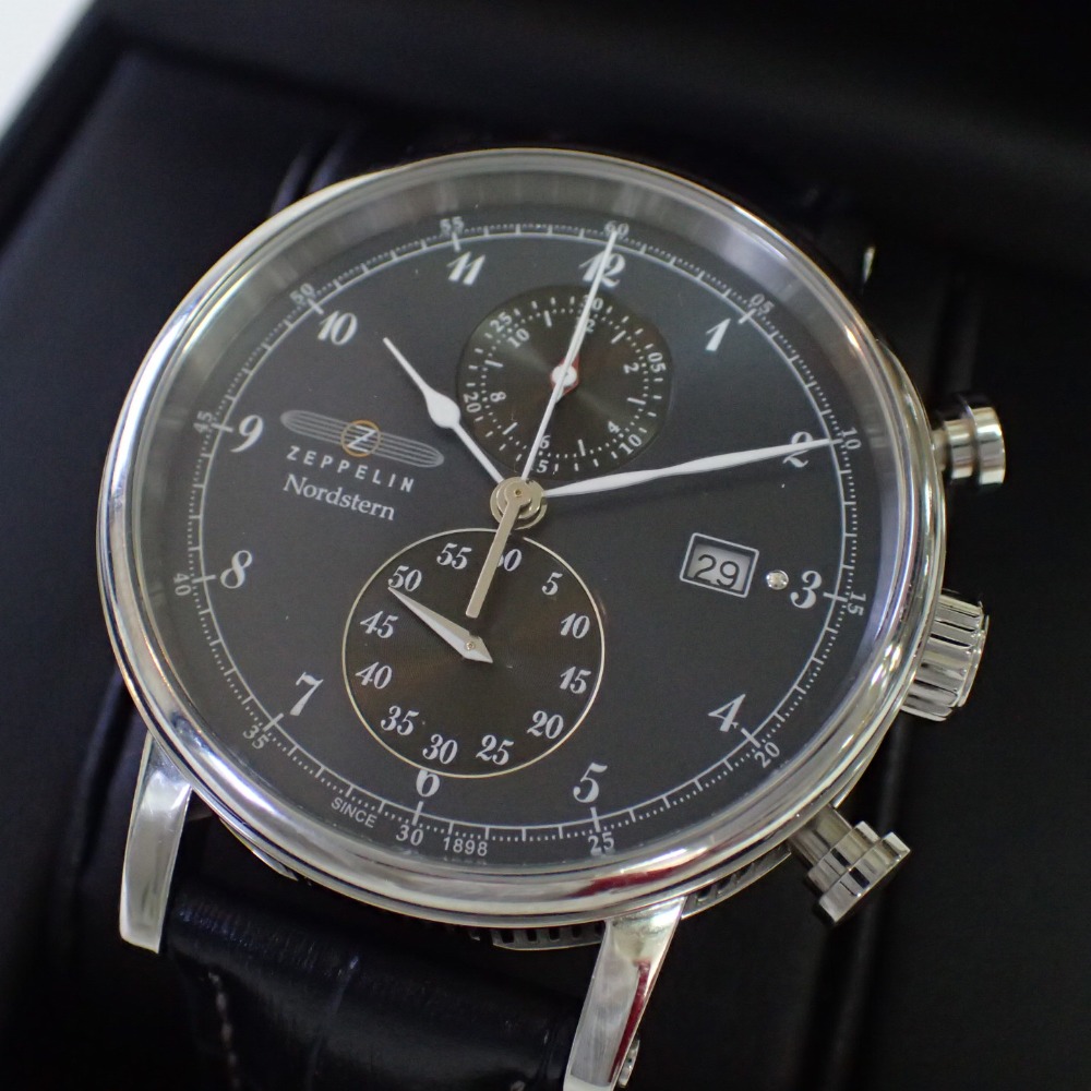 ツェッペリンの7578-3 NORDSTERN ノルドスタン クロノグラフ クォーツ腕時計の買取実績です。