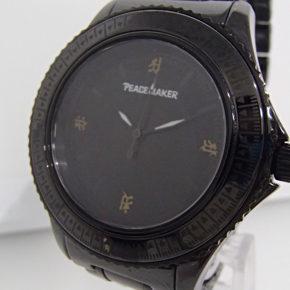 ピースメーカーの時計の梵字デザイン クォーツ 腕時計の買取実績です 19年2月13日公開の情報です エコスタイル