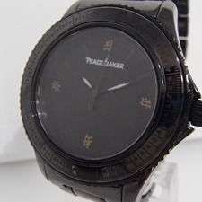 ピースメーカー（PEACE MAKER）の梵字デザイン クォーツ 腕時計をお買取させていただきました。状態は通常使用感のあるお品物です。
