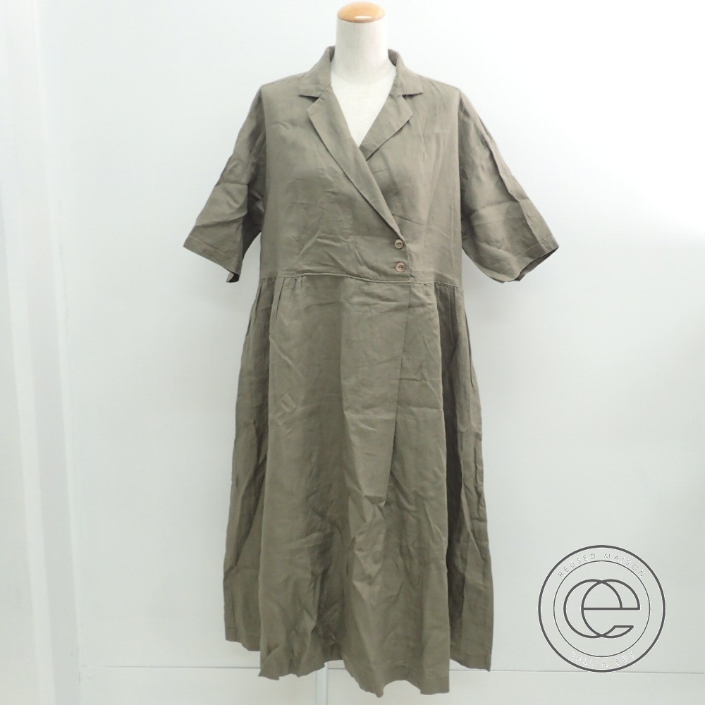 ネストローブの洋服のリネン100 オーバーサイズ オープンカラー半袖 ワンピースの買取実績です 19年2月18日公開の情報です エコスタイル