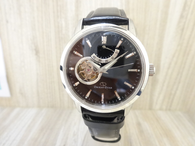 オリエントのWZ0041DA/WZ0061DA クラシック セミスケルトン カーフレザーバンド 機械式 腕時計の買取実績です。