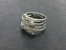 ダイヤモンド K18WG 0.57ct  メレダイヤ リング 買取実績です。