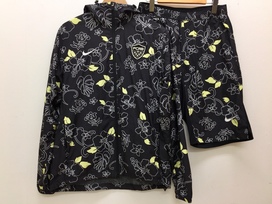 FCRB(エフシーレアルブリストル)の×NIKE FIVE 黒ハイビスカス柄トラックセットアップの買取実績です。