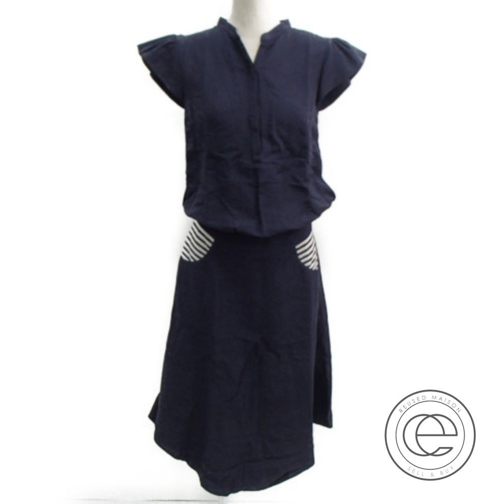 ボーダーズアットバルコニーの洋服のリネン混 ポケットボーダーワンピースの買取実績です 19年3月24日公開の情報です エコスタイル