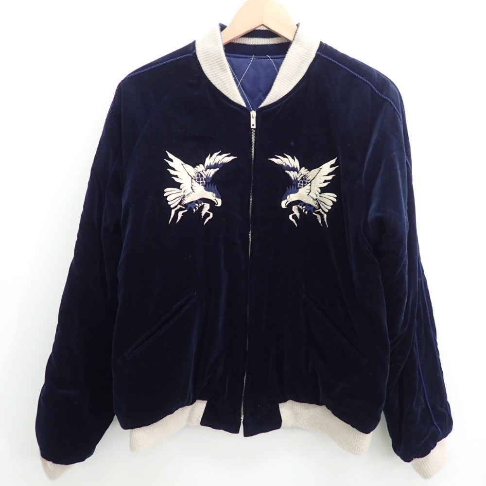 希少品‼️ WAREHOUSE スカジャンアラスカベロアリバーシブル