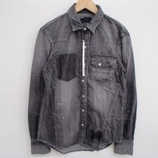 ナンバーナイン（NUMBER (N)INE）のグランジ加工 デニムシャツをお買取しました。洋服買取もにお任せください。状態は綺麗な状態のお品物です。