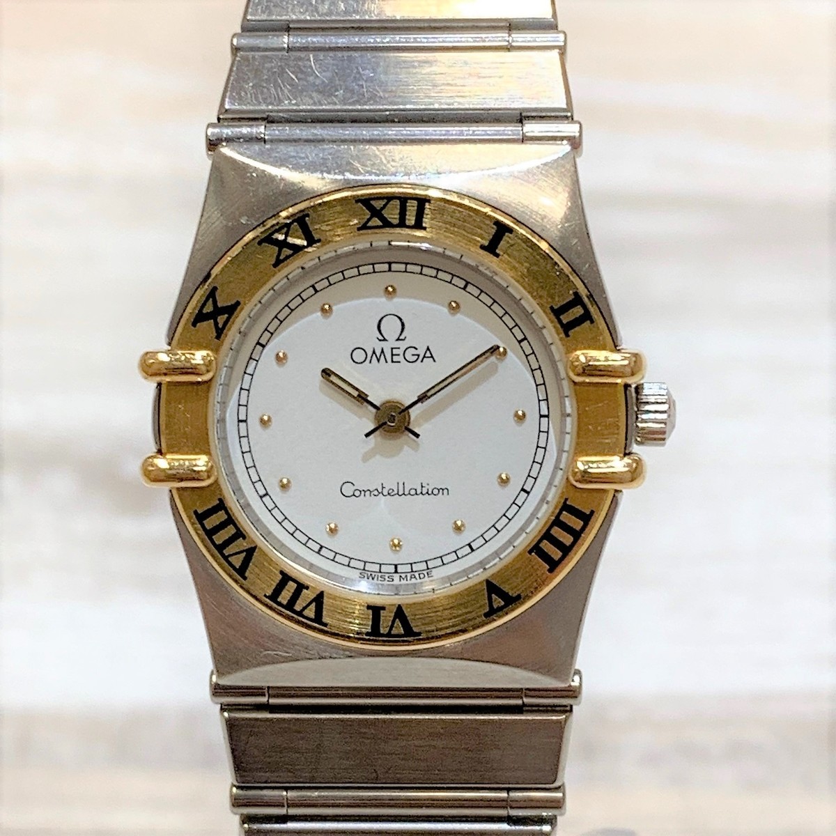 オメガの14702000　コンステレーション　コンビ　クオーツ腕時計の買取実績です。