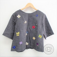 フォーティファイブアール フラワー刺繍 プルオーバー五分丈カットソー 買取実績です。