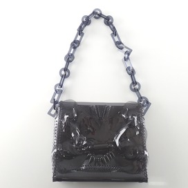 マメクロゴウチのAC094 Vinyl Chloride Long Chain Bag クリア チェーンショルダーバッグの買取実績です。