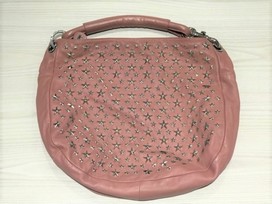 ジミーチュウのピンク　スタースタッズ　ワンショルダーバッグの買取実績です。