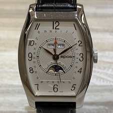 銀座本店でエポスの3360フルカレンダー・ムーンフェイズの時計を買取致しました。状態は通常使用感のあるお品物です。