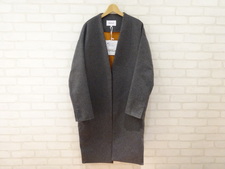 エンフォルド グレー×オレンジ ノーカラー リバーコート 買取実績です。