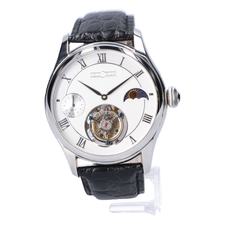 メモリジン MO0511-SSWHBKR Travelerシリーズ トゥールビヨン ムーンフェイズ GMT針搭載 手巻き時計 買取実績です。