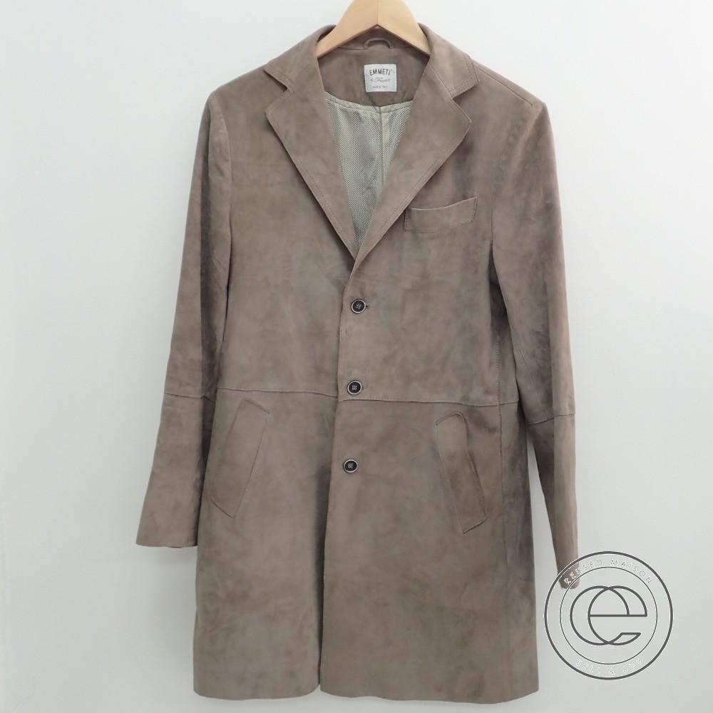 EMMETI ITALY 山羊革スェードPコート