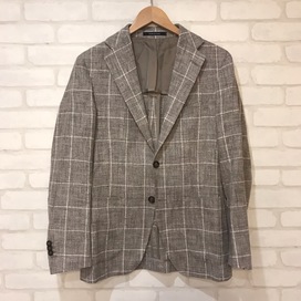 タリアトーレの×Brilla チェック柄 リネン混 ジャケットの買取実績です。