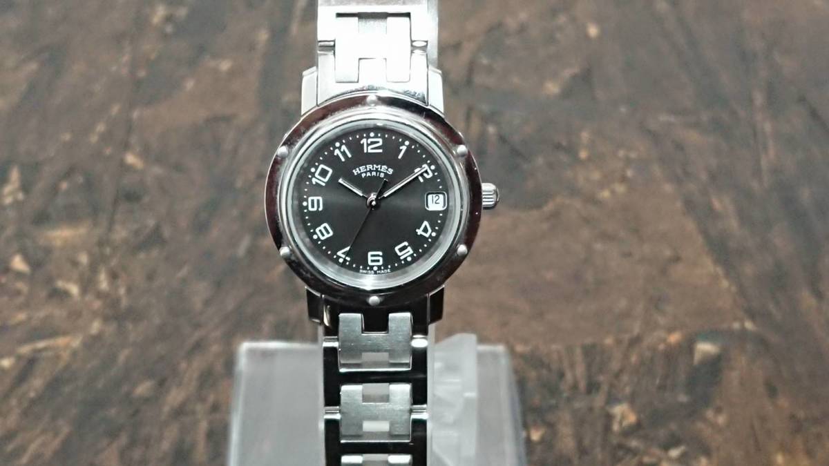 エルメスのクリッパー CL4.210 クオーツ腕時計の買取実績です。