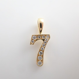 アイファニーの18KYG ダイヤモンド ナンバー NO.7 ペンダントトップの買取実績です。