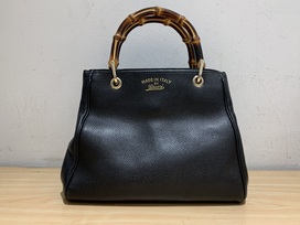 グッチの黒　バンブーバッグの買取実績です。