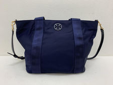 トリーバーチ ネイビー　41762-405　QUINN　SAMALL　ZIP　TOTE 2WAY　ショルダーバッグ 買取実績です。