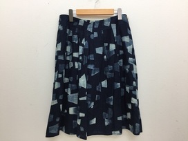 エコスタイル浜松鴨江店にて、パラスパレスの総柄　コットン　藍染スカート　通常使用品を買取しました。