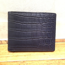 キプリスのネイビー　クロコ　札入れの買取実績です。