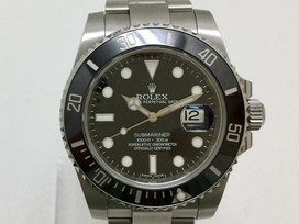 2964の黒 サブマリーナーデイト Ref.116610LN ランダム品番 SS 黒文字盤 自動巻き時計の買取実績です。
