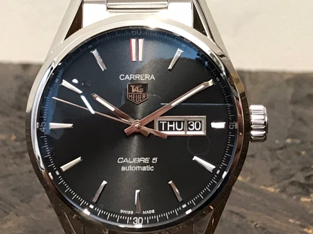 タグホイヤーのWAR201A-１ カレラ キャリバー５ SS自動巻き時計の買取実績です。